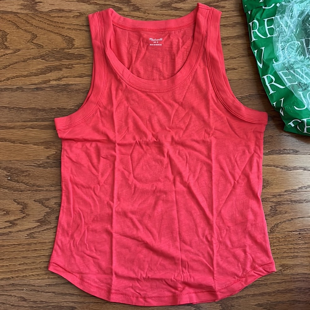 J CREW Tank — Poppy Red
